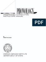 FSI - French Phonology Instructors Manual