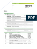 MS Learning Transcript