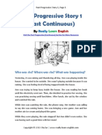 Past Progressive Story 1 PDF