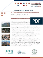 Resilient Cities Asia-Pacific2015 - Introductory Brochure