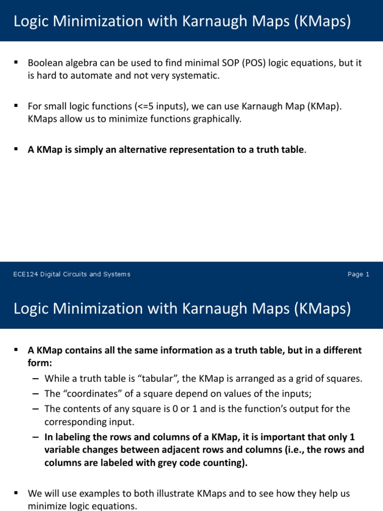02 Karnaugh Maps | PDF