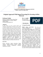 Original Approach With Image Processing for Securing Ad Hoc Network