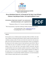 Diverse Distribution Study of C 14 Through Out the Major Crops of Punjab Pakistan Using Biological Oxidizer and Liquid Scintillation Counter