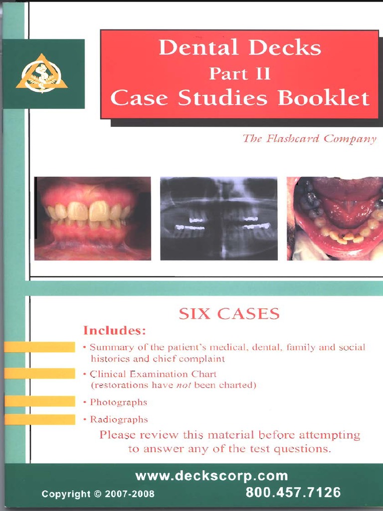 Dental decks Part II Color Case Studies Booklet [20072008]