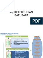 Uji Ketercucian Batubara