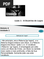 1 - Lição 1 - A Doutrina Do Logos - Unidade 1