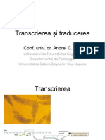 Genetica 05.11.14 Transcrierea Si Traducerea 2014