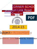 Kiddy'S Corner School Shivpuri Link Road Gwalior: Accountancy