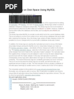 Running Low On Disk Space Using MySQL Replication