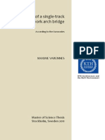 Design of A Single-Track Railway Network Arch Bridge