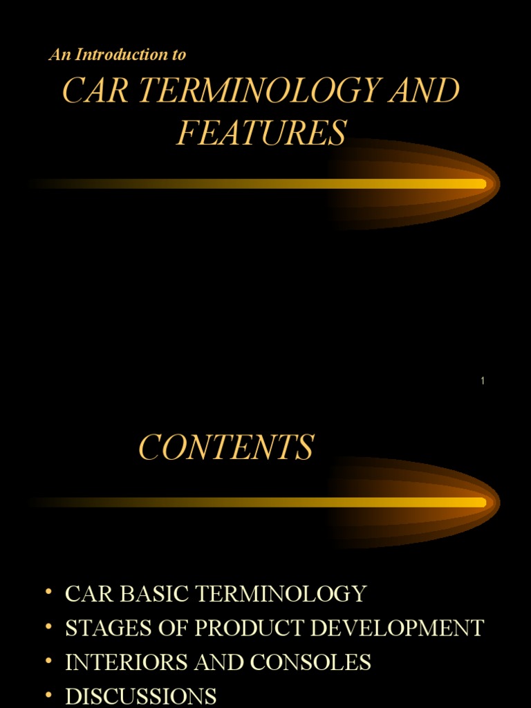 Car Terminology and Features Guide | PDF | Headlamp | Sedan (Automobile)