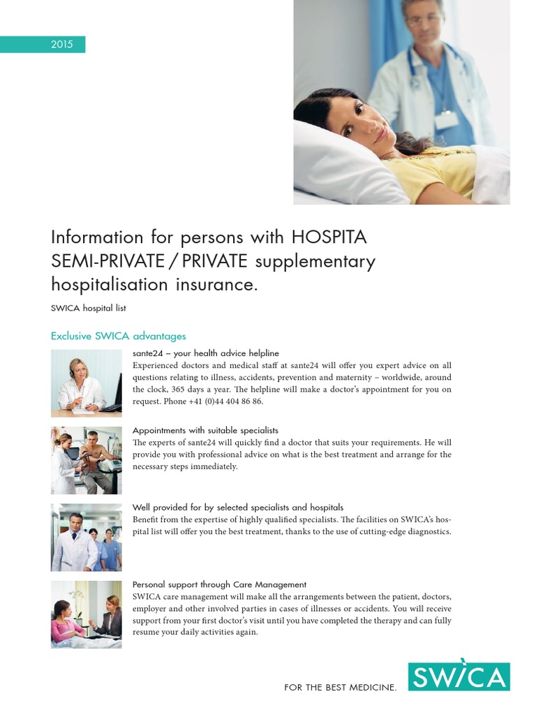 SWICA Hospitalization Insurance Guide | PDF | Hospital | Physician