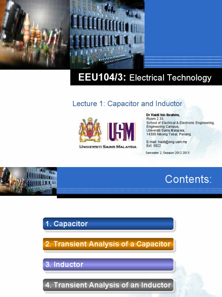 Capacitors and Inductors Overview | PDF | Capacitor | Permittivity