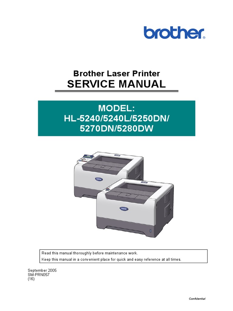 BROTHER Service Manual PDF PDF Printer Office Equipment