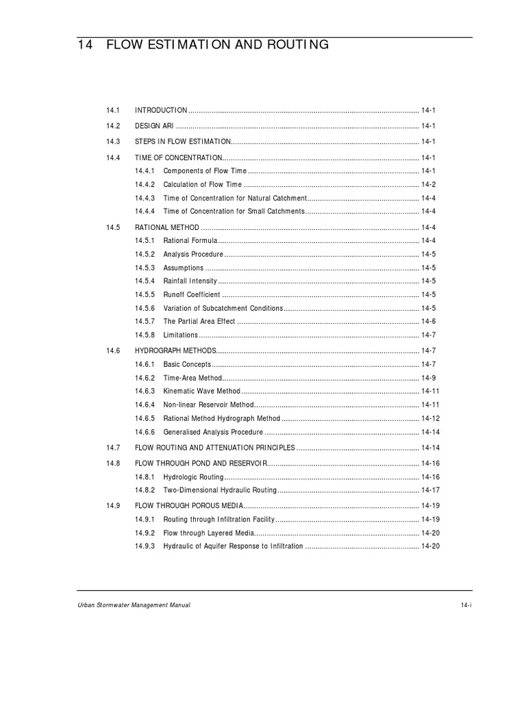 Urban Stormwater Flow Estimation Guide | PDF | Surface Runoff ...