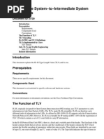 Intermediate System To Intermediate System (Is Is) TLVS: Document Id: 5739