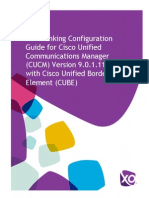 Cisco CUCM With Cube 9.0 Configuration Guide