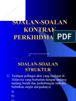 Soalan-Soalan Kontrak Perkhidmatan