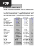 Tank Calculator: Cylindrical Tank With Domed Roof