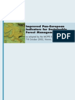 Improved IndicatorImproved Pan-European Indicators For Sustainable Forest Management