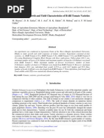 Comparison of Growth and Yield Characteristics of Bari Tomato Varieties