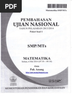 Download Pembahasan Soal UN Matematika SMP 2014 Paket 1 by Aditya Marwenda SN253776805 doc pdf