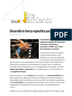 Programa de fuerza para MMA de 2 sesiones a la semana