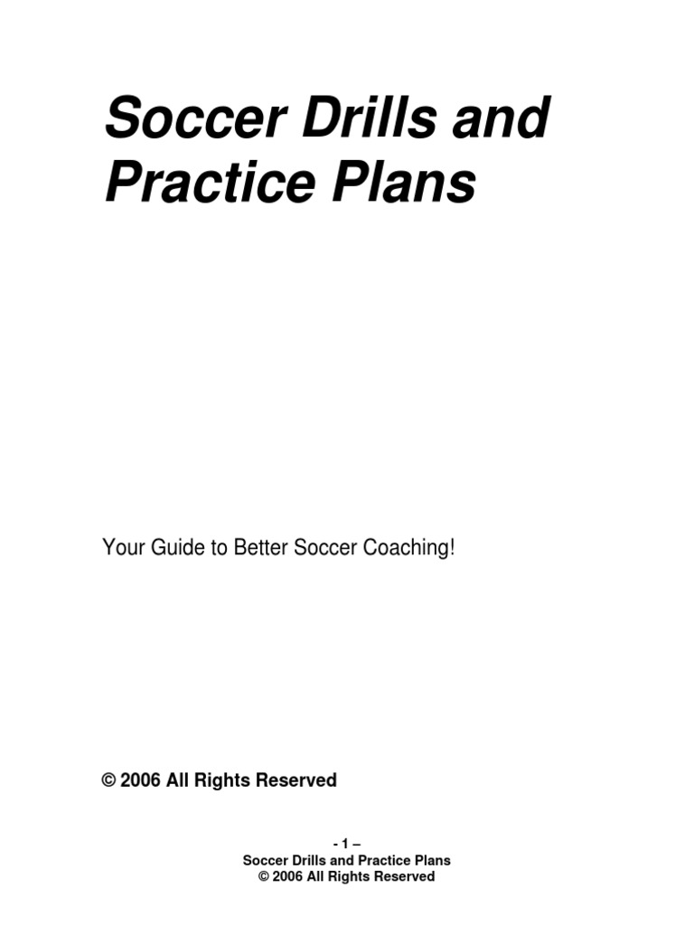 Soccer Drills & Practice Plans | PDF | Defender (Association Football ...