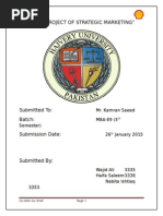 Final Project of Strategic Marketing On Shell Pakistan Ltd.