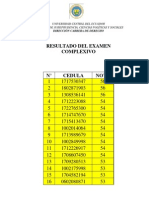 Resultado Del Examen Carrera Derecho