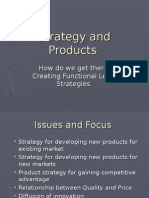 Strategy and Products