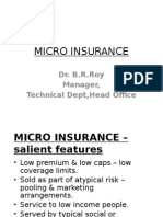 Micro Insurance: Dr. B.R.Roy Manager, Technical Dept, Head Office