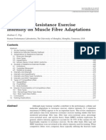 Role of Resistance Exercise Intensity on Fibre Adaptations Fry Sportmed 2004