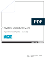 Keystone Opportunity Zone Guidelines 2013