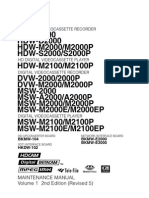 Sony DVW MSW hdw-2000 d2000 m2000 s2000 m2100 P Ep Maintenance Manual PDF