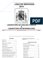 Catalogo de Servicios de Laboratorio 2014 v1
