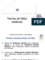 Teorías de Falla Estática