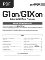 Download ZOOM G1on-G1Xon manual de usuario by Davidjonx SN253801730 doc pdf