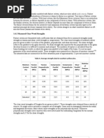 Manual For LS DYNA Wood Material Model 143: 1.4.1 Measured Clear Wood Strengths