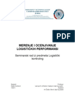 Logisticki Kontroling - Seminarski