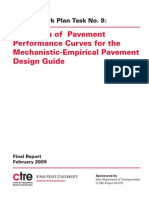 Validation of Pavement Performance Curves Fort He Mechanics-Empirical Pavement Design Guide