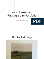 First Semester Photography Portfolio: Hanna Minns