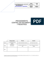 Procedimiento Control de Documentos y Registros