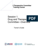 Session 1. Drug and Therapeutics Committee-Overview