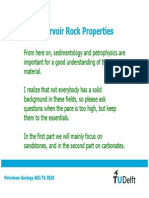 Reservoir Rock Properties: Petroleum Geology AES/TA 3820