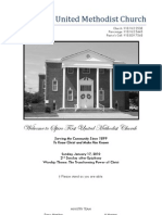 Spiro First United Methodist Church Worship Bulletin - January 17, 2010
