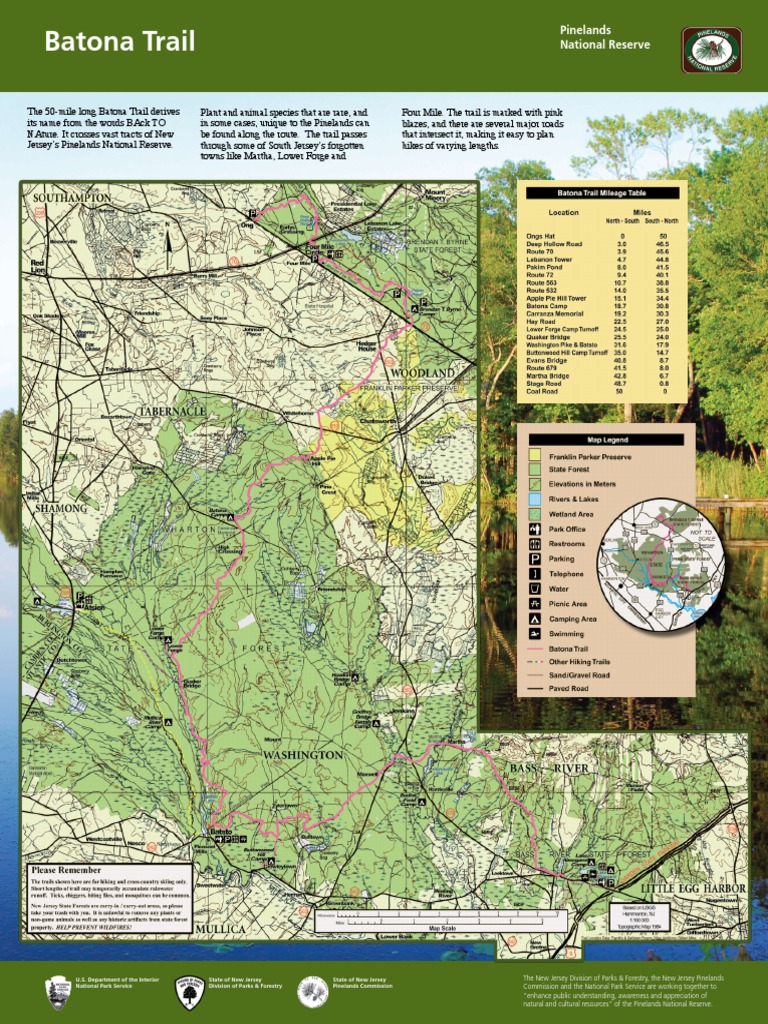 Batona 14 Trail Map PDF Ecology Conservation