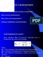 Some Basic Log Interpretation