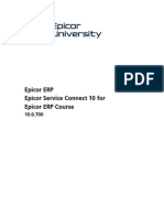 Epicor Service Connect 10 For Epicor ERP Course 10.0.700