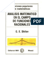 Analisis Matematico en El Campo de Las Funciones Racionales